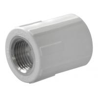 Муфта комбинированная PPRC d25x1/2" ВР белая Политэк