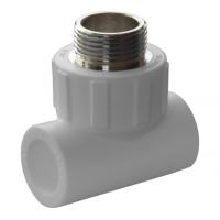 Тройник комбинированный PPRC d20х3/4" НР белый Политэк