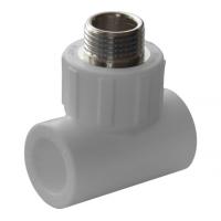 Тройник комбинированный PPRC d20х1/2" НР белый Политэк