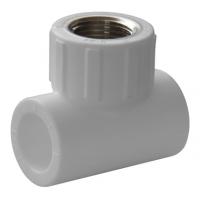Тройник комбинированный PPRC d20х1/2" ВР белый Политэк