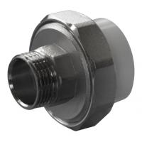 Муфта разъемная PPRC d32х3/4" НР белая Политэк