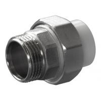 Муфта разъемная PPRC d20х3/4" НР белая Политэк