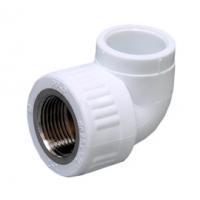 Угольник комбинированный PPRC d25х3/4" ВР белый Fusitek