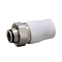 Муфта с накидной гайкой евроконус PPRC d20х3/4" ВР белая Fusitek