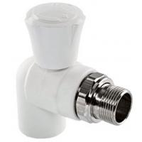 Кран шаровой угловой для радиатора PPRC d20х1/2" НР белый TEBO