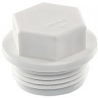 Заглушка резьбовая PPRC 3/4" НР белая TEBO