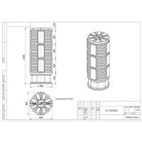 Кабельный колодец КН-780/2000 с крышкой D780