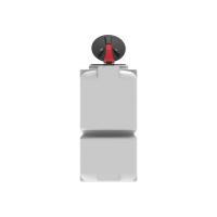 Емкость ST 2000л с откидной крышкой белая