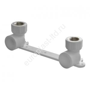 Настенный комплект PPRC d25х1/2" ВР белый Политэк - Изображение 1
