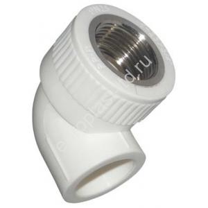 Угольник комбинированный PPRC d25х1/2" ВР белый FORA by TEBO - Изображение 1