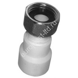 Муфта с накидной гайкой  PPRC d25х3/4" ВР белая TEBO - Изображение 1