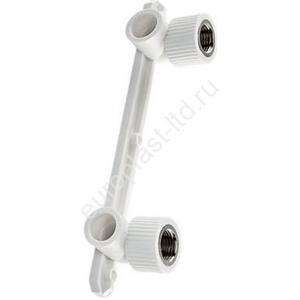Комплект настенный для смесителя PPRC d20х1/2" белый TEBO - Изображение 1