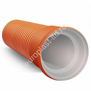 Труба гофрированная двухслойная с раструбом FDplast ПП SN8 290/250 - Изображение 1