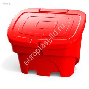 Ящик с крышкой 400 л красный PREMIUM - Изображение 1