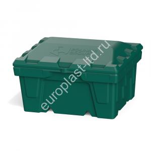 Ящик с крышкой 250 л зеленый - Изображение 1