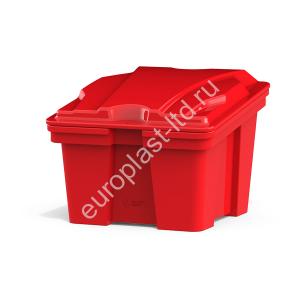 Ящик с крышкой 220 л красный - Изображение 1