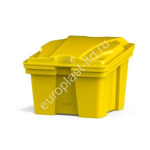 Ящик с крышкой 220 л желтый - Изображение 1